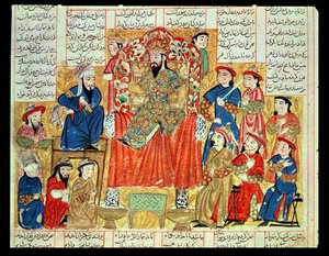 Un sultan et sa cour, illustration du 